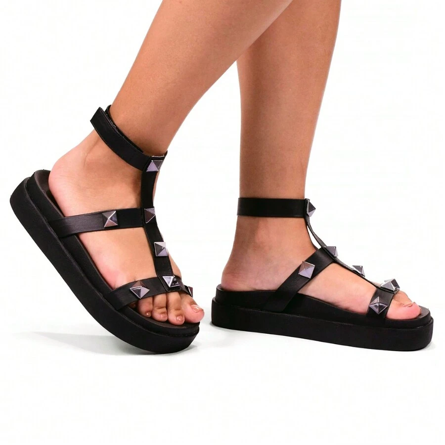 Women Platforms & Wedge Sandals - 黑色 - 查看 1