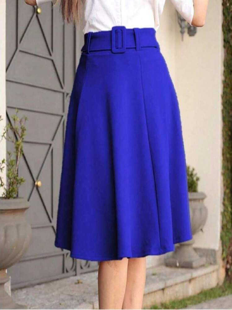 Women Skirts - Royal Blue - View 1