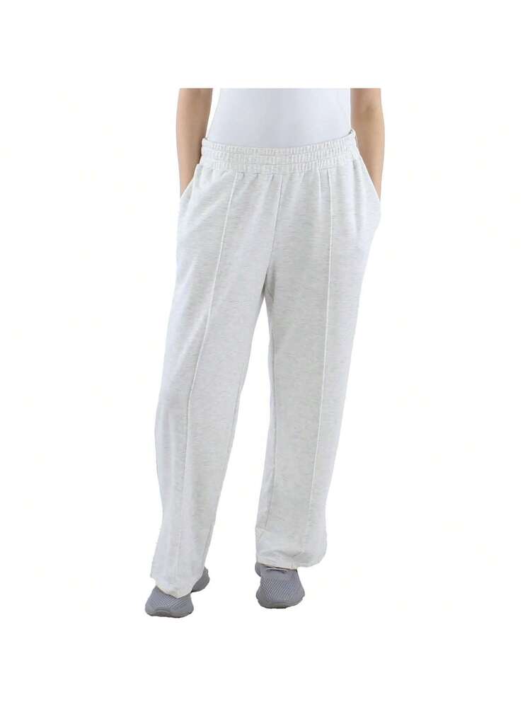 AQUA Womens Pintuck Heathered Palazzo Pants | SHEIN USA