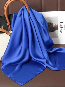 1 Khăn Bandana vuông màu trơn dành cho nữ, Khăn choàng đầu bằng lụa, Khăn tắm biển, Đồ mặc hàng ngày, Lễ hội, Băng đô, Phụ kiện trang trí Khăn rằn, Dây buộc tóc, Băng đô Lý tưởng để tôn lên diện mạo của bạn - Khăn vuông JNC257 - Xem 3