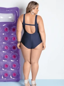 Women One-Pieces - Navy Blue - View 8