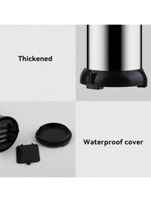 1pc Stainless Steel Infrared Sensor Automatic Soap Dispenser For Handwash Liquid Soap Bottle - Silver - View 4