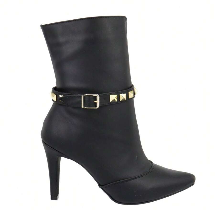 Bota Feminina Cano Médio 1793 Salto Fino botas feminina elegant confortável sapatos feminina elegante