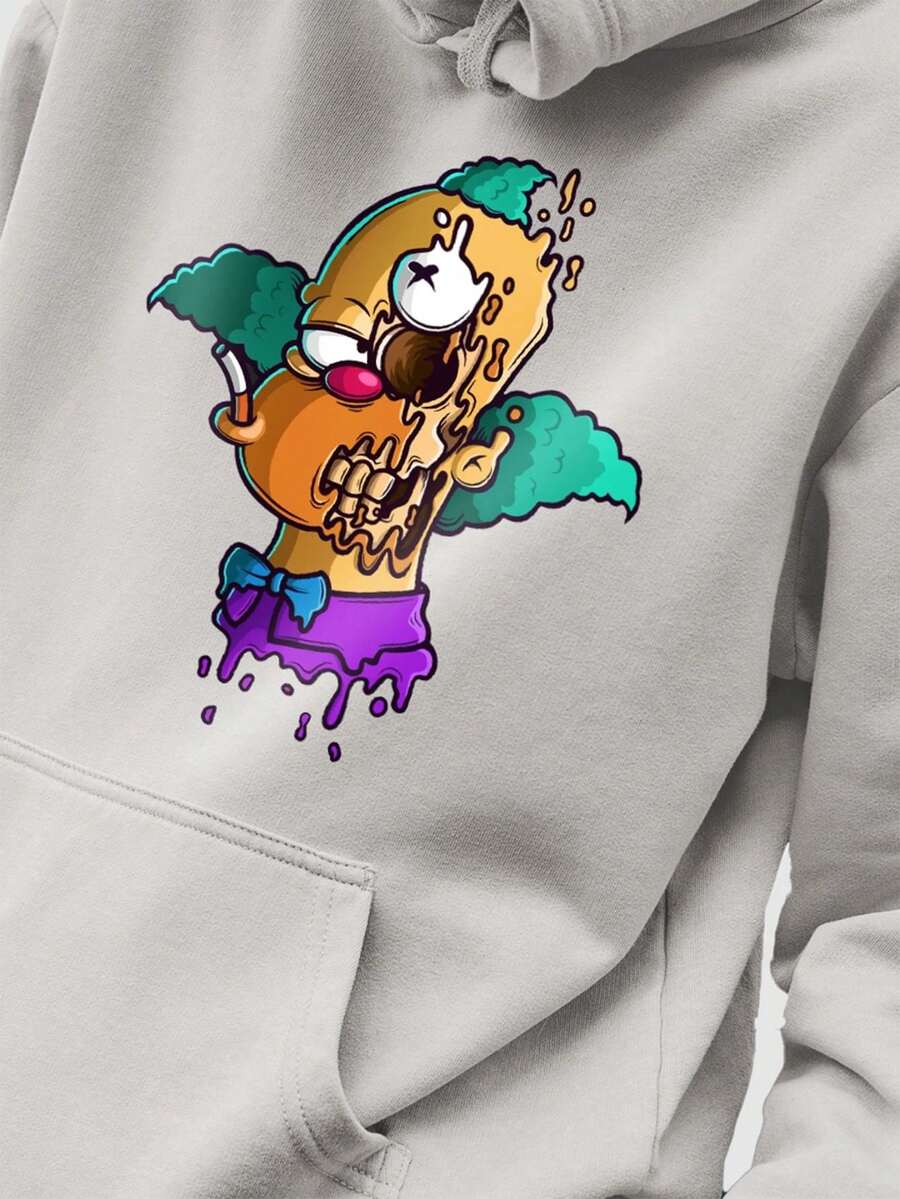 Men Hoodies - 灰色 - 查看 1