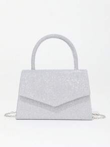 Women's Fashionable Party Clutch With Rhinestone Detailing And,4pcs Jewelry Set (Crystal Clutch,Claw Chain,Tassel Bracelet,Earrings And Necklace)Tready Bride Bag, Perfect For Party,Wedding, Prom,Dinner/Banquet, Matching With Wedding Dress, Formal Dresses, Prom Dress, Birthday Dress, Party Dress