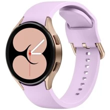 COOLIA 1 包，仅硅胶无缝带，兼容三星 Galaxy Watch 7/FE/6/5/4 表带 40 毫米 44 米/Galaxy Watch 5 Pro 表带 45 毫米/Watch 4 经典表带 42 毫米 46 毫米/Watch 6 经典表带 43 毫米 47 毫米，20 毫米柔软硅胶运动表带，男女皆宜