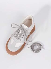 1 Pair 120CM Fashion Thick Flat Shoelaces Suitable For Flats, Sneakers, Casual Shoes, Dress Shoes, Sold Only Shoelaces Not Including Shoes