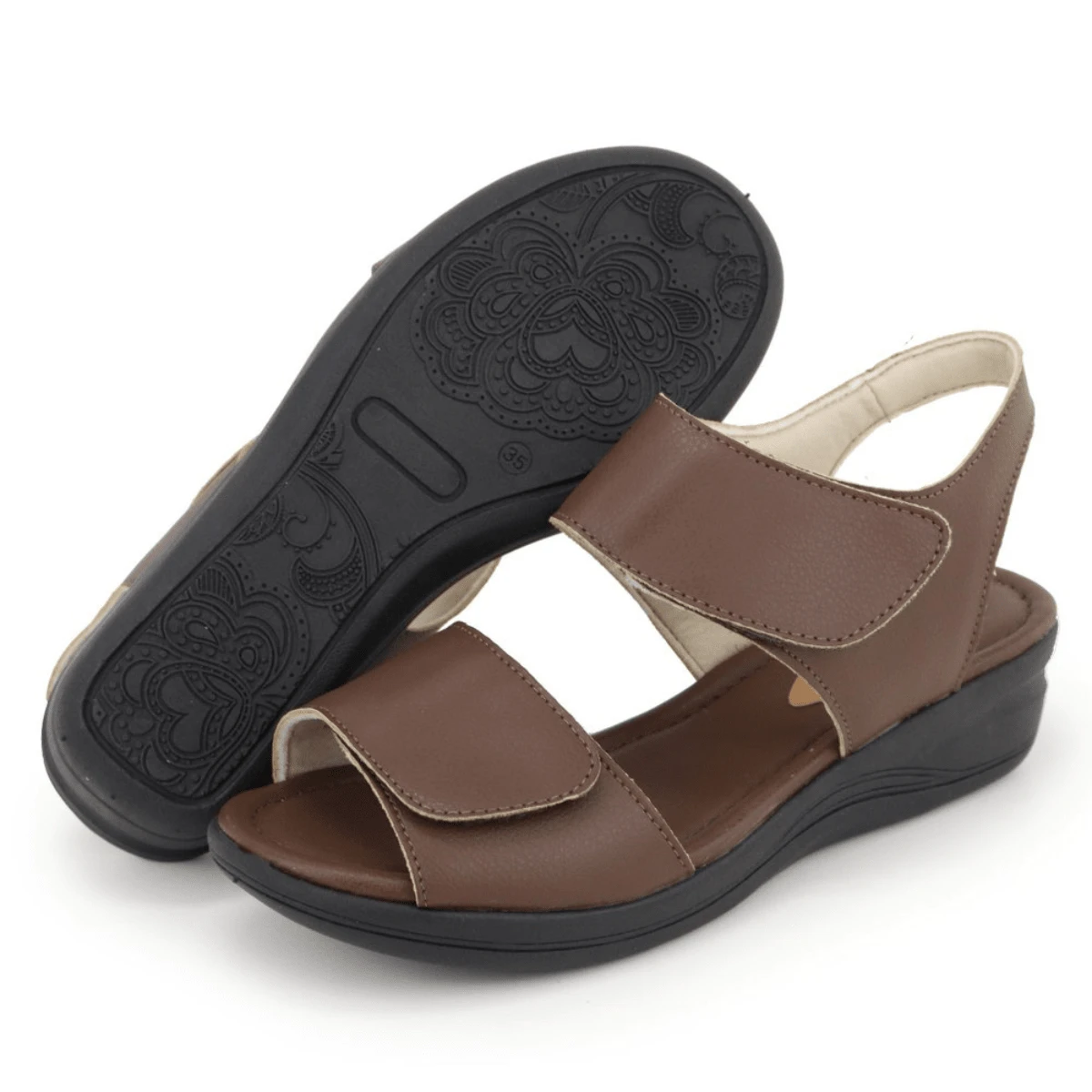 Women Flats - 咖啡棕 - 查看 1