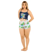 Women Pajama Sets - Màu xanh lam - Xem 1