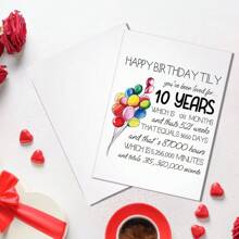 1 张浪漫情侣生日贺卡 情侣趣味生日贺卡 送给妻子女友 甜蜜爱情卡 祝你生日快乐，X 年你一直被爱着 重返校园 - 款式1 - 查看 5