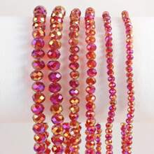 4/6/8mm Tròn Hạt thủy tinh Tương phản Màu sắc Trong suốt Hạt lỏng lẻo Đối với Của phụ nữ Vòng tay Dây chuyền Phụ kiện trang sức - Nhiều màu - Xem 18