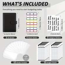 28 Pcs Budget Binder, Budget Binder With Zipper Envelopes, Cash Envelopes For Budgeting, Money Organizer Back To School,School Supplies