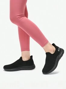 Walking Shoes Women Hands Free Orthopedic Slip On Sneakers - All Black - View 4