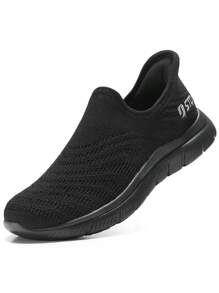 Walking Shoes Women Hands Free Orthopedic Slip On Sneakers - All Black - View 1