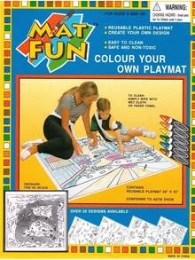 Matfun Dinosaurs Adventure Reusable Plastic Coloring Mat Erases Water-Based Crayons And Markers - White - View 3