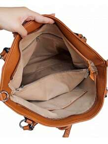 Women Tote Bags - Màu Khaki - Xem 2