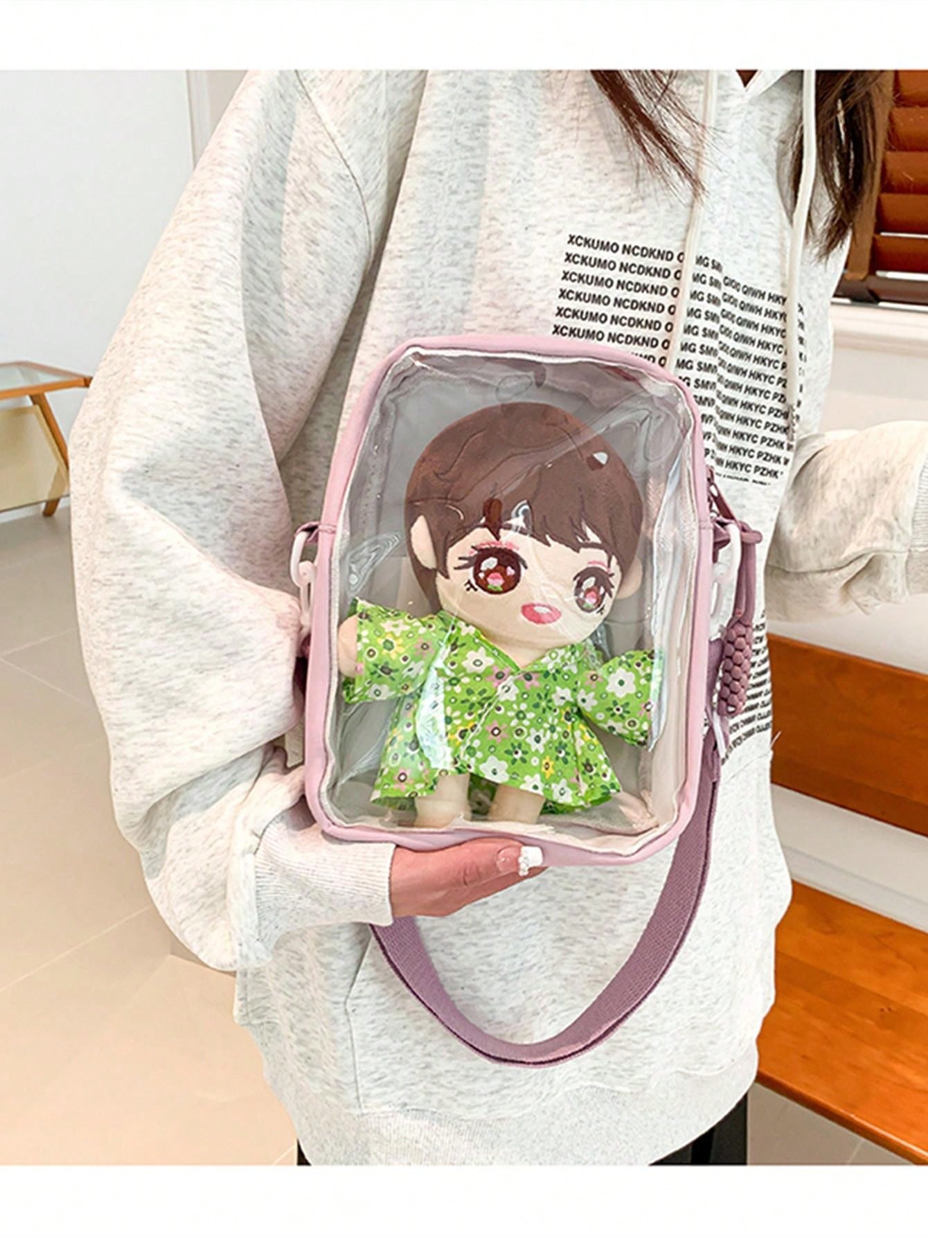Pain Bag, Japanese Girl Shoulder Bag, Cute Transparent Crossbody Bag