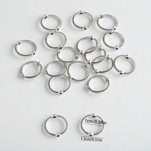 20入組合金鑲嵌圓形鑽石,用於diy珠寶製作,心形/花形/圓形 - 包珠圈 - 查看 8