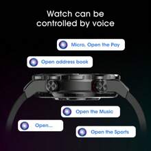 Reloj inteligente GTR8 con memoria de 4GB para hombre resistente al agua reloj deportivo para nadar correr, podómetro deportivo llamada Bluetooth - Plateado - Ver 4