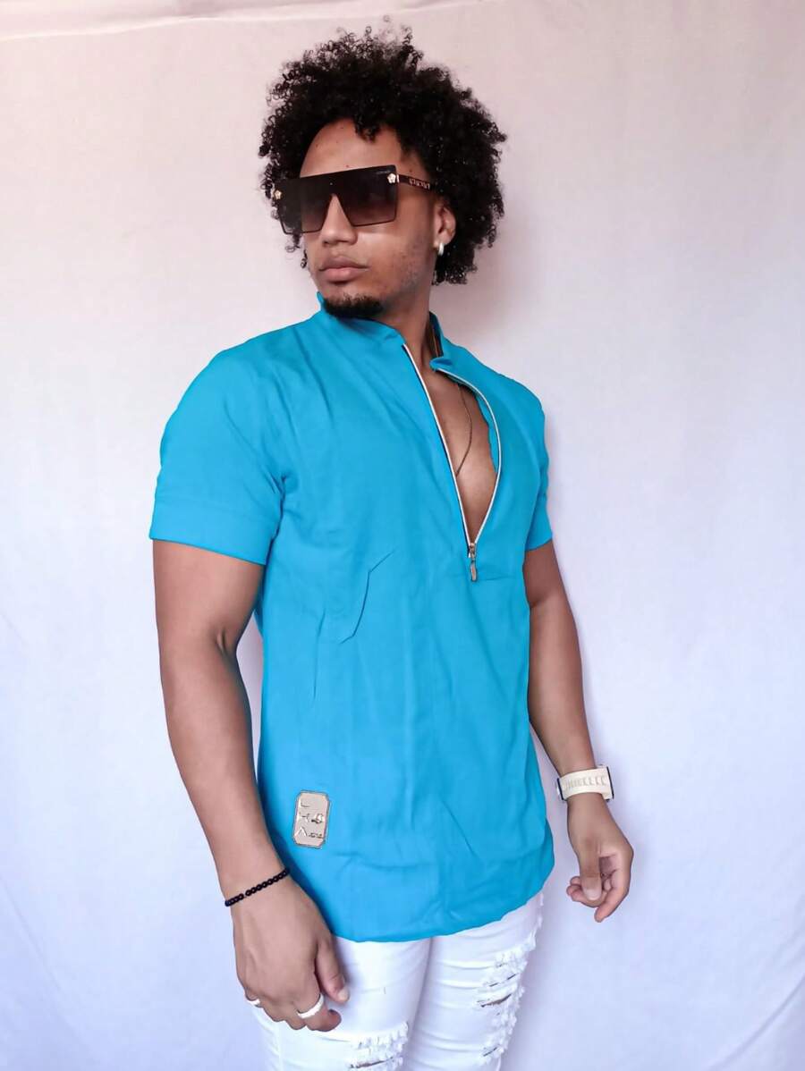 Men Shirts - Màu xanh lam - Xem 1