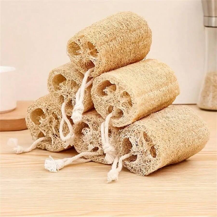 1pc/3pcs Loofah Bathing Cloth, Luffa Sponge For Shower/Bath - Multicolor - View 1