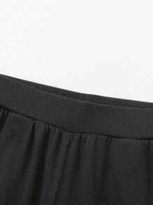 Balabala Teen Girl Pants, 2024 Spring New Collection, Sports Pants, Medium To Girls' Casual Long Pants, Fashionable - Black - View 3