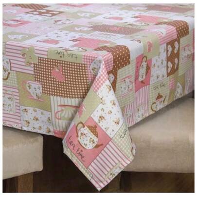 Toalha Para Mesa Cozinha Estampada 1,45x1,45 Decoração