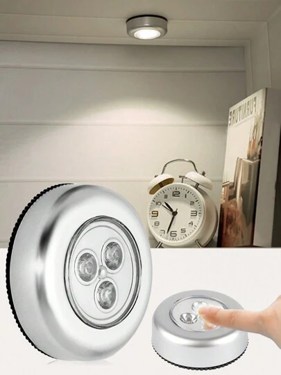 Multipurpose Tap Light LED Pressure Lamp, Home Kitchen Emergency Nightlight, Wall & Cabinet Closet Lamp, Car Trunk Light