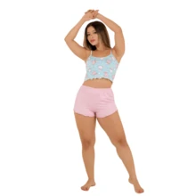 Women Pajama Sets - 淺粉色 - 查看 3