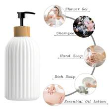 GAONLY 2pcs Refillable Soap Dispenser With White Liquid Pump- Convenient Manual And Dishwashing Soap Bottle, Suitable For Bathroom Accessories, Bathroom Storage, Home Decoration, Household Furniture Home Bathroom Decor Fall Decor Back To School