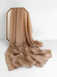 1入組貂絨絲素色女士圍巾，簡約時尚沙灘防曬裝飾披肩或長圍巾頭巾，適合裝扮您的造型 - 彩色 - 查看 29