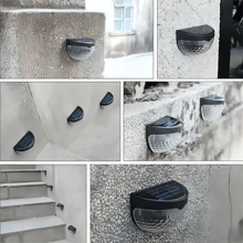 2/4/6 Packs Solar Fence Lights, Solar Deck Lights, Solar Wall Lights, Solar Wall Mount Outdoor Waterproof Fence Lamp, White LED Lamp, Lighting For Garden, Home, Patio, Yard, Garage, Camping, Step Stair Gift For Birthday, Halloween, Christmas Party Decoration(Black-White Light) Fall Decor House Decor Outdoor Decor