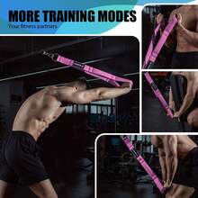 Manueklear Mango De Cuerda De Tríceps Con 6 Agujeros De Sujeción, Proporciona Un Mayor Rango De Movimiento, Utilizado Para Jalones De Tríceps, Jalones Para Sentarse, Jalones Faciales Y Otros Ejercicios En Gimnasio Profesional - Rosa - Ver 7