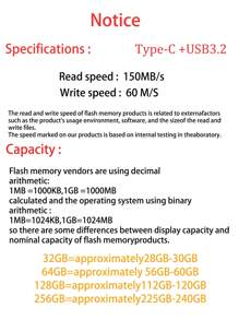 Lenovo 联想 ThinkPlus SS360 U 盘 32GB/64GB/128GB/256GB 闪存盘 USB3.2 高速传输文件视频图片 U 盘小尺寸即插即用 - 銀色 - 查看 3