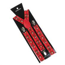 Giáng sinh Máy treo Đối với Quần Y Trở lại Chống trượt Điều chỉnh đàn hồi Halloween Dây treo Dây đeo Với Mạnh mẽ Kim loại 3 Kẹp - Lễ hội Hóa trang Buổi tiệc Rave Dây treo Cho nam giới NỮ - Nhiều màu - Xem 27