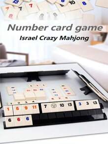 Mini Mahjong Digital Game Cards For 2-4 Players Party Travel Portable Table Game - Multicolor - View 5