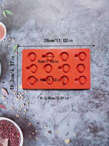 1個矽膠環形糖果、巧克力和蛋糕模具,廚房diy烘焙工具 - 鏽棕色 - 查看 3