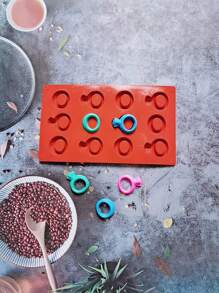 1個矽膠環形糖果、巧克力和蛋糕模具,廚房diy烘焙工具 - 鏽棕色 - 查看 7