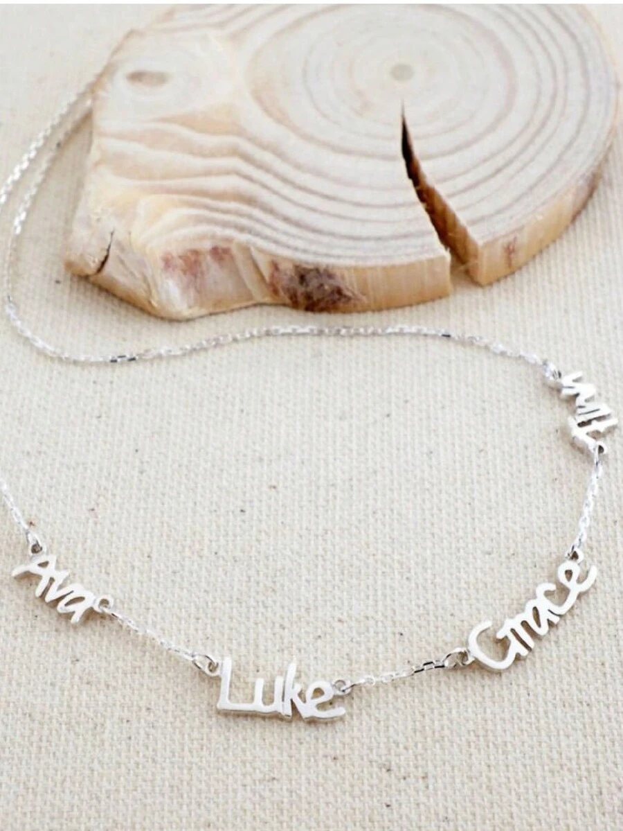 Tùy chỉnh Tên Dây chuyền - Lý tưởng Đối với Cặp đôi , Ngày lễ Mẹ , Ngày của Cha , Gia đình , Bạn , Quà sinh nhật Và DIY - Vàng - Xem 1