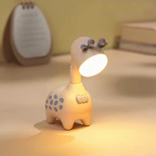 1個長頸鹿夜燈,usb充電小裝飾燈,為家居裝飾,閱讀,辦公室,宿舍等帶來氛圍之夜燈-一份很棒的禮物！ - 米色 - 查看 4
