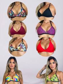 Women Bikini Tops - 彩色 - 查看 2