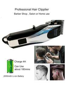 Kemei Kemei Brand Professional Hair Clipper For Men Rechargeable Cordless Usb Haircut Barber Shop Salon Or Home Use Men'S Hair Trimmer Km-2619