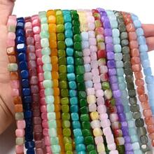 1 Strand 8x8mm Natural Stone Crystal Apatite Tourmaline Aquamarines Morganite Beads For Jewelry Making DIY Bracelet Necklace Accessories
