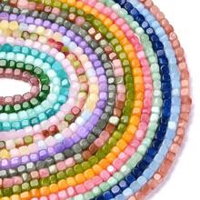 1 Strand 8x8mm Natural Stone Crystal Apatite Tourmaline Aquamarines Morganite Beads For Jewelry Making DIY Bracelet Necklace Accessories