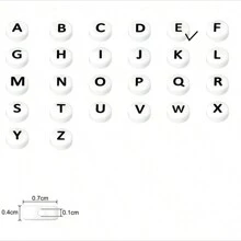 100pcs Round Acrylic Beads With Alphabet & Numbers & Heart Shape For Diy Jewelry Making Necklace & Bracelet (7x4mm) - 4*7mm Beads - View 35