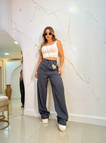 Women Pants - Gris Oscuro - Ver 4