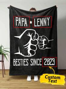 1 Miếng Phong tục Cha Chăn , Mềm mại Và Thoải mái Chăn , 5 Kích thước cho bạn , Ngày của Cha Chăn , Món quà , Qủa tặng Đối với Bố , Bố Chăn Món quà , Món quà Đối với Sinh nhật , Ngày của Cha , Quà tặng ngày lễ , Lễ tạ ơn Qủa tặng , Năm mới Qủa tặng - đen - Xem 2