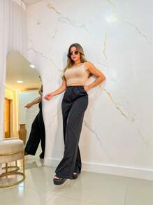 Women Pants - Black - View 4