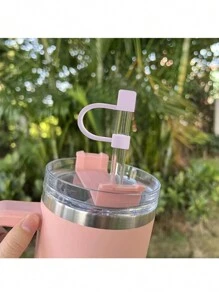 5入組矽膠吸管蓋適用於杯子-防灰塵吸管蓋適用於40安士杯和水瓶 - 彩色 - 查看 6