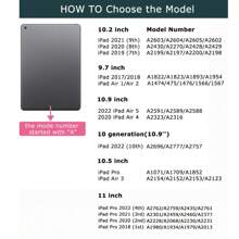 Không dây Bàn phím Tương thích với iPad 10,2 8 2022 10.9 Inch Không khí 5 Không khí 4 3 Che phủ Không khí 3 11 Loại vỏ Gấp lại Đứng Viên thuốc Bluetooth Bàn phím - Hồng - Xem 8